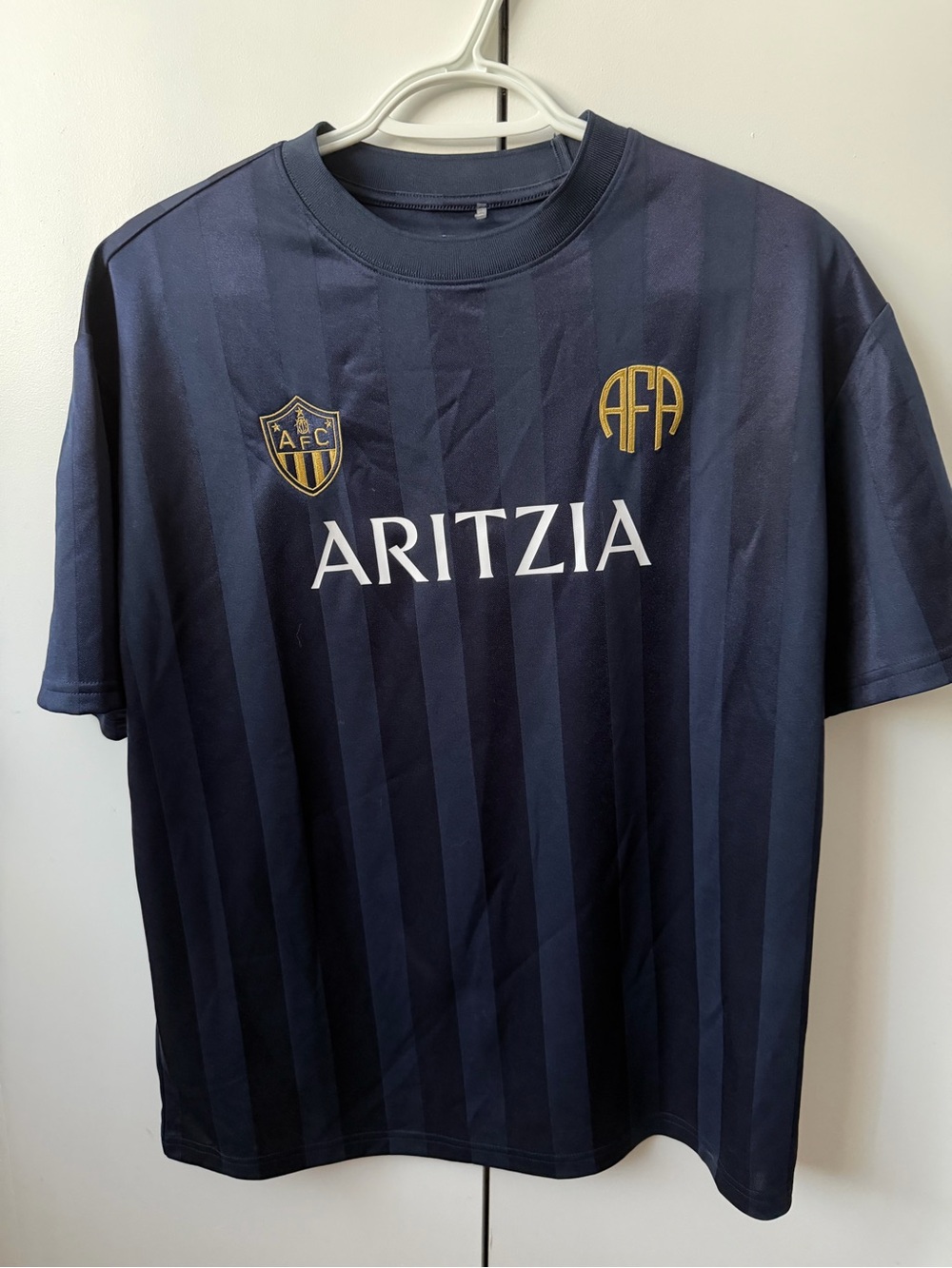 Aritzia Navy Striped FIFA Jersey
